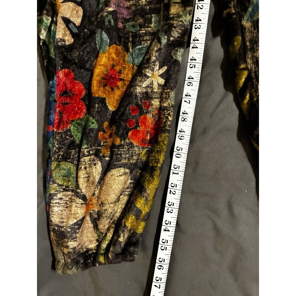 NWT Natural Life Wildflowers Fleece One Piece Pajamas Sz Small Boho Cozy Zip Up - Picture 5 of 8